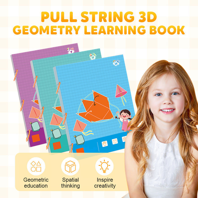 Libro Interactivo De Geometría 3D Con Cuerda - Aprendizaje Práctico Con Figuras Pop-up