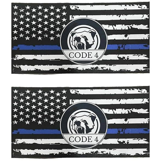 💥Buy 1 Get 1 Free💥5PCS Thin Blue Line Sticker-Code 4