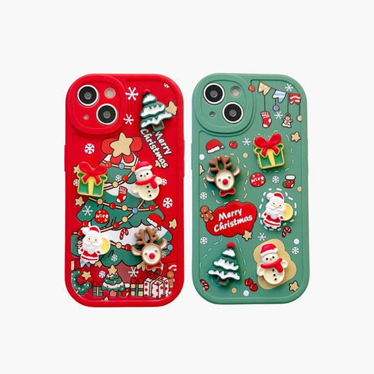 🎅Christmas Hot Sale🥳3D Christmas Phone Case For iPhone(50% OFF)