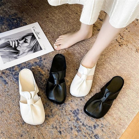 🔥Hot Sale 49% Off🔥Plus-size Cut-Out Design Flat Mules