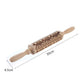 Stamp Cookies Instantly! No-Stick Engraved Beech Rolling Pin