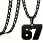 67 Number Pendant Necklace – A Statement Piece for Every Fashionista