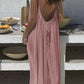 🥳2026 HOT SALE🥳Women's Casual Backless Spaghetti Strap Maxi Dress