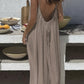 🥳2026 HOT SALE🥳Women's Casual Backless Spaghetti Strap Maxi Dress