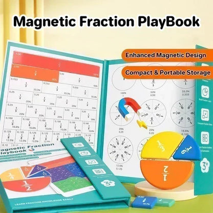 🧮 Save 50%! 🎯 Magnetic Fraction Book – Hands‑on, visual & reusable math tool ✨