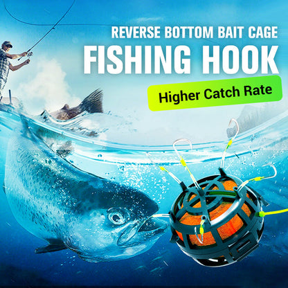 Reverse Bottom Bait Cage Fishing Hook