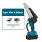 🔥Limited Time Promotion 50% OFF🔥6-inch Cordless Mini Chainsaw with 2 Batteries
