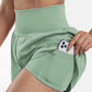 ✨️2025 Hot Sale 49% OFF🥰High Waisted 2-in-1 Yoga Shorts & Side Pockets