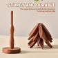 Protect Tables Instantly! Gravity-Activated Wooden Tree Trivet Set