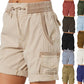 High-waisted loose shorts for women