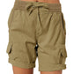 High-waisted loose shorts for women