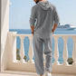 📢📢60% OFF !!!Men's Hooded Casual Loose Top & Pants 2-Piece Set