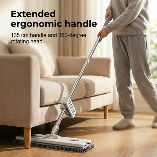 360° Hands-Free Rotating Flat Mop