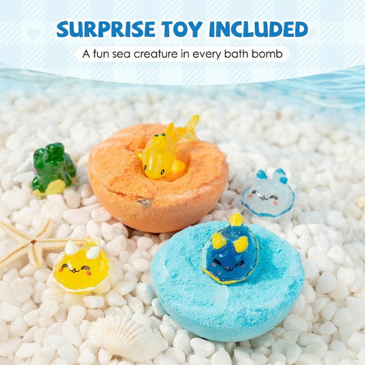 🛁 50% OFF |🌊 Ocean Theme Bath Bombs | 60g*12 Pcs, Foamy Bath Time & Fun Gift Idea ✨