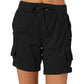 High-waisted loose shorts for women