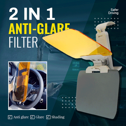 🚗Hot Sale 50% OFF🎁2 in 1 Anti-glare Filter