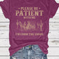 👕I'M From 1900S✨ Women's Vintage Letter Print Round Neck Tee