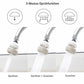 360-degree rotatable connection nozzles for faucets, ABS, or metal