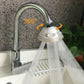360-degree rotatable connection nozzles for faucets, ABS, or metal