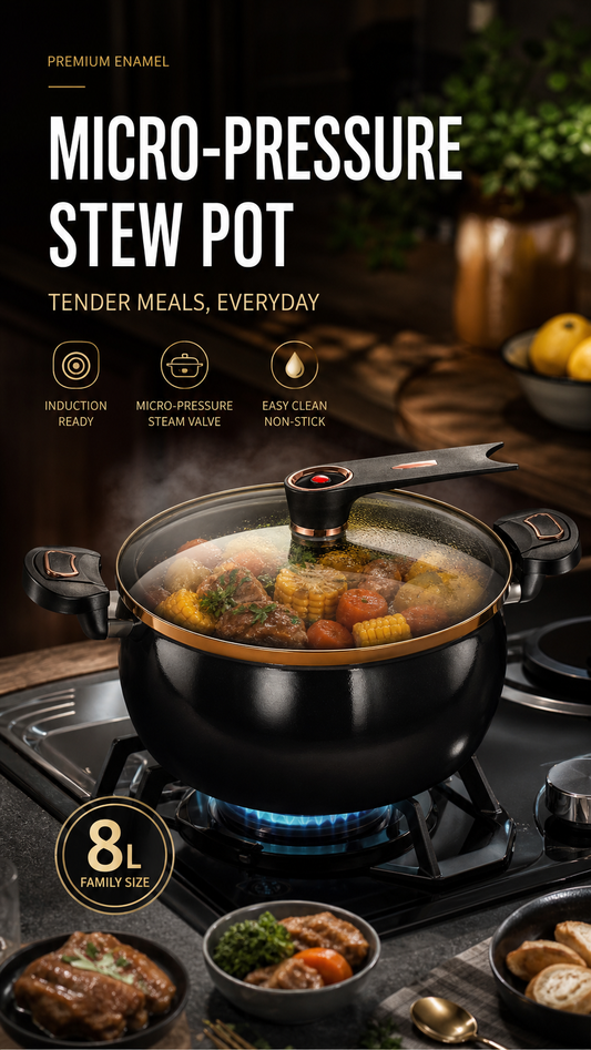 Non-stick Enamel Micro-pressure Pot