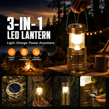 ✨Solar-powered retractable camping lantern⛺️