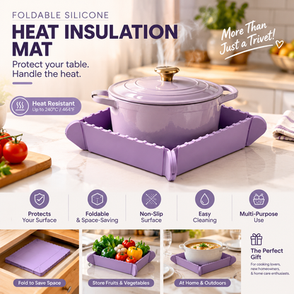 🍳 50% Off Now 🧲 Magnetic Silicone Trivet — Foldable Pot Mat & Mini Tray ✨
