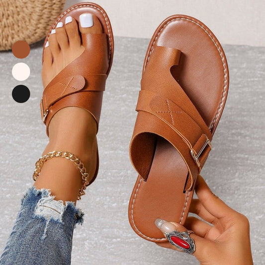 🎁2024 New Products🎁Lightweight Casual Fashion Split Toes Style Flat Sandals