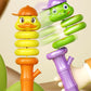 Cartoon Animal Shape Snake Twisting Hand Held Whistle Toy