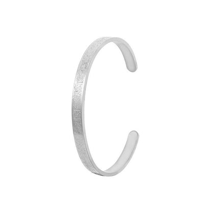 Engraved Opening Adjustable Bracelet