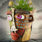 Unique Abstract Beauty Face Flower Pot