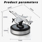 Airplane Solar Energy Rotating Car Air Freshener Scents Diffuser Ornament