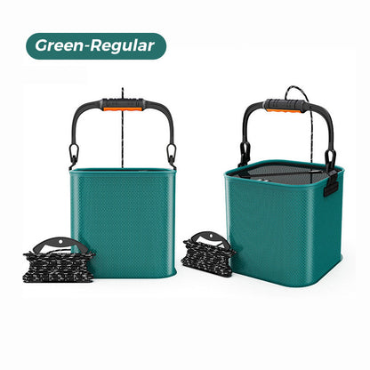 Multipurpose Outdoor Foldable Fishing Bucket with Rope