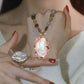 Retro Elegant Embedded Artificial Pearl Accessories - Long Necklace, Earring & Ring✨