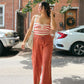 🔥2025 NEW 50% OFF💝Linen-Blend Wide-Leg Cargo Pant