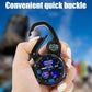 Round Screen Outdoor Carabiner Watch with Compass