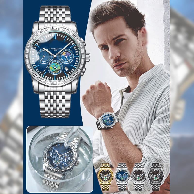 Men’s Luxury Steel Quartz Watch – anrdre