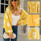 Women's Trendy Floral Knit Cardigan Sweater