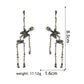 Jointed Skeleton Dangle Long Earrings