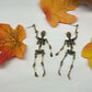 Jointed Skeleton Dangle Long Earrings