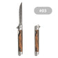 Folding Knife With Wooden Handle For Work, Hiking & Camping