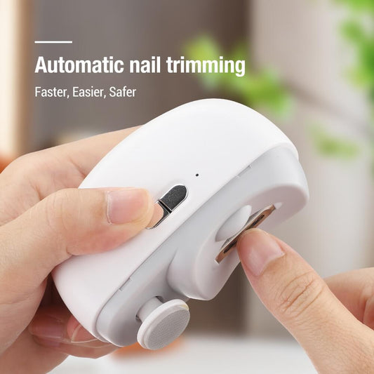 ✨Perfect for All Ages✨3-in-1 Automatic Electric Nail Clipper with Polishing