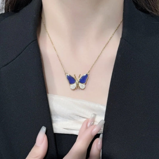 Color Changing Butterfly Necklace