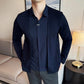 Men's Casual Solid Color Faux 2-Piece Top