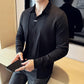 Men's Casual Solid Color Faux 2-Piece Top