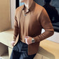 Men's Casual Solid Color Faux 2-Piece Top