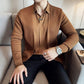Men's Casual Solid Color Faux 2-Piece Top