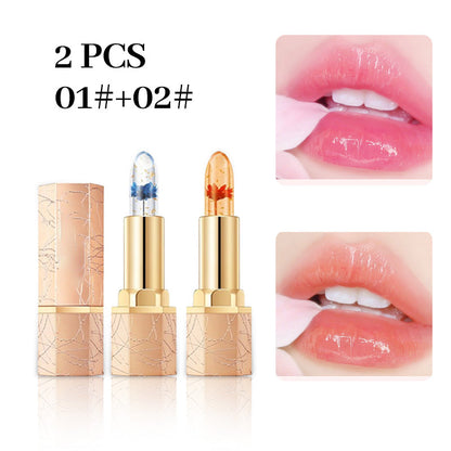 👄 Limited Time Half Price - Crystal Flower Thermostatic Color Changing Jelly Lipstick