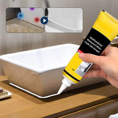 🔥HOT SALE 50% OFF🎁Multifunctional Waterproof White Caulk with Scraper