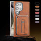 Leather Magnetic Card Case Holder Case Cover for Samsung S Series