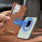 Leather Magnetic Card Case Holder Case Cover for Samsung S Series